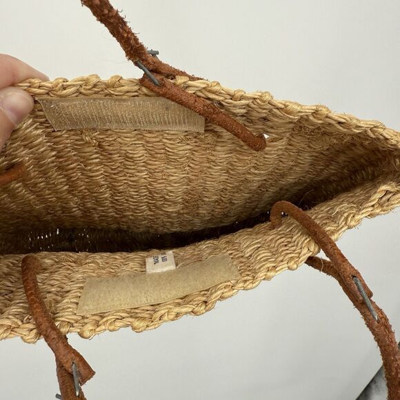 Esprit Vintage Jute Natural Bag Handle Summer Cottage Leather Handle - Picture 8 of 10